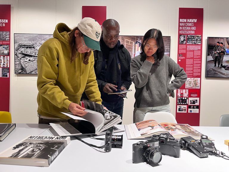Level 3 students at the The VII Foundation campus in Arles, France, on November 7, 2023. © Nika Perne for The VII Foundation.
